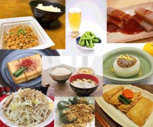 various soy foods