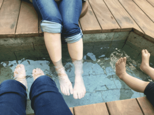 Japanese love footbath for better circulation