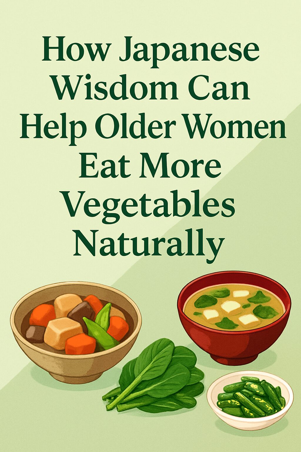 How Japanese Wisdom Can Help Older Women Eat More Vegetables Naturally